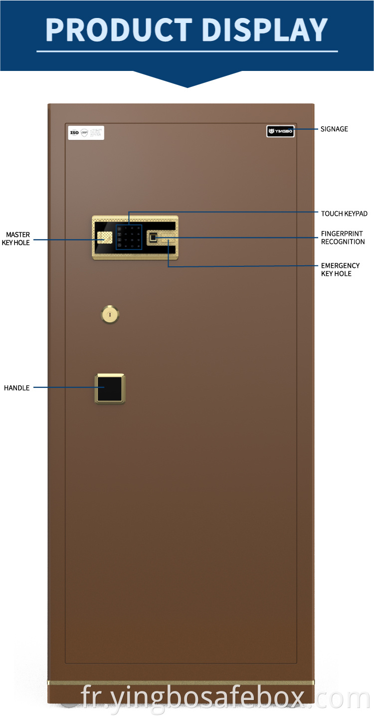 patented double row lock bolts safe box